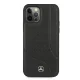 Mercedes dėklas iPhone 12 Pro Max telefonui Perforated Area, juodas