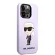 Karl Lagerfeld Silicone Ikonik dėklas skirtas iPhone 14 Pro Max, violetinis