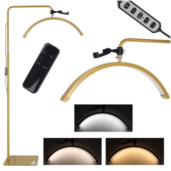 Case LED lanko formos lempa blakstienų priauginimui, 36W, auksinė