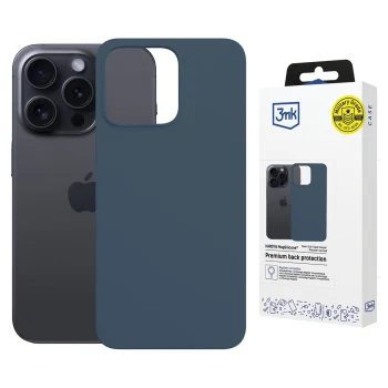 3mk Hardy MagSilicone Phone Case Cover Apple iPhone 15 Pro Max - Navy Blue