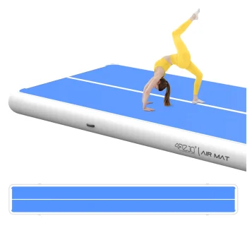 Pripučiamas gimnastikos takelis 4FIZJO AirTrack PRO 15 x 2 x 0,3 m, mėlynas