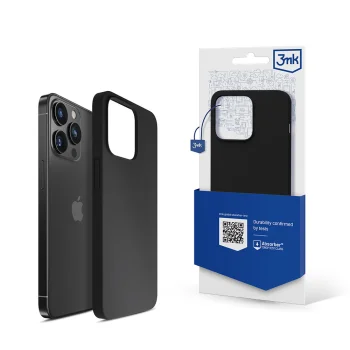 3mk Silicone Case dėklas, skirtas iPhone 13 Pro Max, juodas
