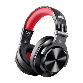 Wired Headphones OneOdio A71 40mm Drivers Black/Red