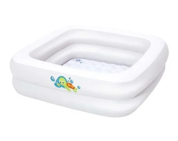 Pripučiama kelioninė kūdikio vonelė Bestway 51116, 86x86x25 cm, balta