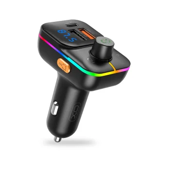 XO BCC09 FM Transmitter & Car Charger 25W, Black