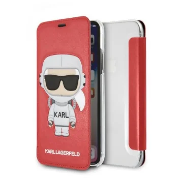 Karl Lagerfeld Karl Space Cosmonaut iPhone X/XS Book Case - Red