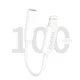 Dudao L16i garso adapteris Lightning į 3.5mm, baltas