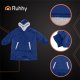 Ruhhy Oversized Blanket Hoodie, Warm Wearable Blanket with Pocket 26147, Navy Blue