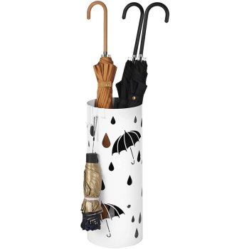 Leobert Modern Umbrella Stand, White