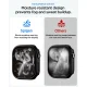 Spigen Thin Fit 360 išmaniojo laikrodžio dėklas su apsauginiu stiklu Apple Watch 42mm, juodas