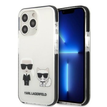 Karl Lagerfeld Karl & Choupette dėklas iPhone 13 Pro Max, baltas