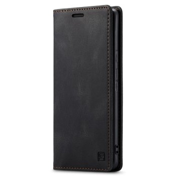Google Pixel 6 Pro AUTSPACE Magnetic Book Case Cover, Black