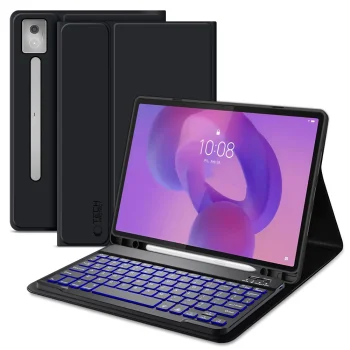 Dėklas Lenovo Idea Tab Pro 12.7 (TB-373FU) Tech-Protect SC Pen su klaviatūra, juodas