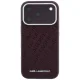 Karl Lagerfeld MagSafe dėklas telefonui iPhone 17 Pro Max / 18 Pro Max, bordo