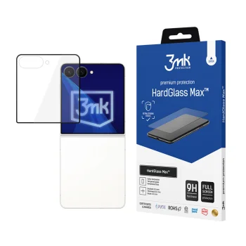 Apsauginis stiklas 3mk HardGlass Max telefonui Samsung Galaxy Z Flip 8, juodas