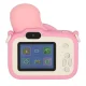 Kids Digital Camera with 32GB card and Mermaid Case, Pink