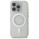 Guess IML Rhinestones MagSafe dėklas telefonui iPhone 16 Pro Max, baltas