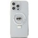 Karl Lagerfeld iPhone 15 Pro Max Case Ring Stand Karl Head MagSafe, White
