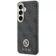 Guess 4G Rhinestone Round Logo MagSafe dėklas Samsung Galaxy S26, juodas