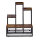 ModernHome 4 Tier Plant Stand, Industrial Metal Flower Pot Holder Shelf for Indoors