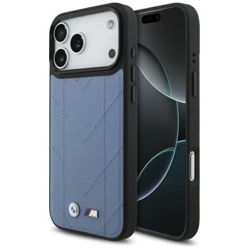 BMW M Quilted Logo MagSafe dėklas, skirtas iPhone 17 Pro Max, mėlynas