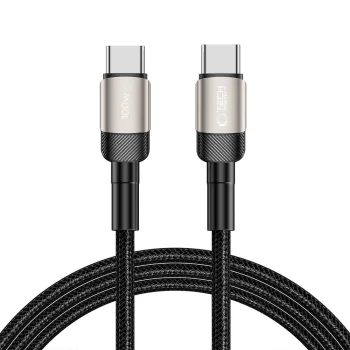 Tech-Protect UltraBoost Evo USB-C / USB-C laidas 100W 2m, titano spalvos