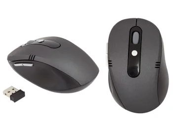 Wireless Optical Mouse AK211, Black/Silver