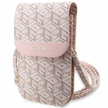 Guess G Cube Stripe rankinė telefonui GUWBHGCFSEP, rožinė