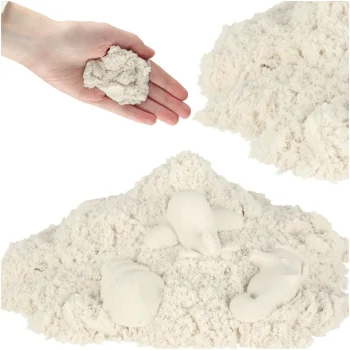 Sensorinis smėlis vaikams 1 kg, Baltas