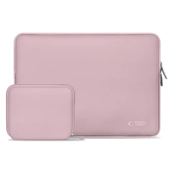 Tech-Protect Neoslim kompiuterio krepšys 15-16" su krepšeliu priedams, rožinis