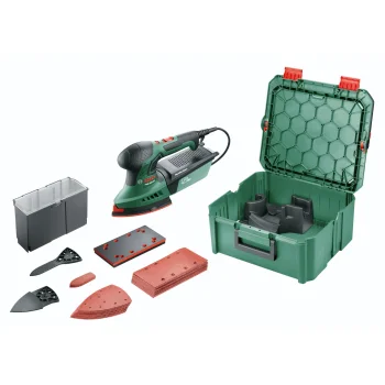 Universalus šlifuoklis Bosch PSM 200 AES su dėže SystemBox, 200 W