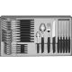 Stalo įrankių rinkinys Victorinox Swiss Modern, 24 dalių, juodas