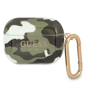 Guess GUAPUCAMA Case for Apple AirPods Pro, Green/Khaki