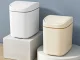 Desktop Trash Can with Swing Lid 2L, Small Mini Garbage Can for Office and Bathroom