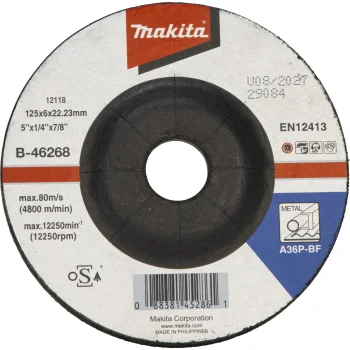 Makita šlifavimo diskas plienui, 125 x 6 mm, B-46268