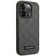 Karl Lagerfeld Saffiano Mono Metal Logo dėklas iPhone 14 Pro Max, pilkas