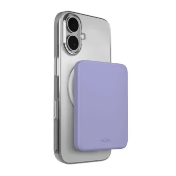 Išorinė baterija Puro Slim Power Mag 4200mAh MagSafe, violetinė