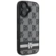DKNY dėklas, skirtas iPhone 16, Checkered Pattern & Printed Stripes, juodas