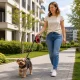 Automatinis pavadėlis šunims 5m, iki 15kg