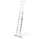 ModernHome 3x7 daugiafunkcis aliumininis sulankstomas laiptelis, 150 kg