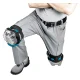 Makita E-05658 sustiprinti paminkštinti antkeliai, juodi / mėlyni
