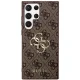 Guess 4G Big Metal Logo dėklas Samsung Galaxy S24 Ultra telefonui, rudas