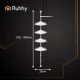 Ruhhy teleskopinė kampinė vonios lentyna 240-310 cm, balta
