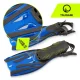 Reguliuojami plaukimo pelekai 4Fizjo TSUNAMI, L/XL (42.5-47.5), mėlyni