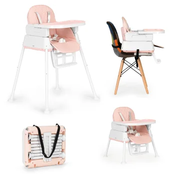 Ecotoys 3-in-1 Foldable Baby High Chair