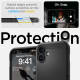 Spigen Tough Armor MagSafe Case for iPhone 16 Plus with Stand, Black