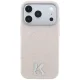 Karl Lagerfeld Grained Embossed Ring & Kameo MagSafe dėklas skirtas iPhone 18 / 17 Pro Max, smėlio sp.