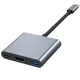 USB-C adapteris Tech-Protect V1 3in1 HDMI 4K / USB-A 3.0 / PD 100W, pilkas
