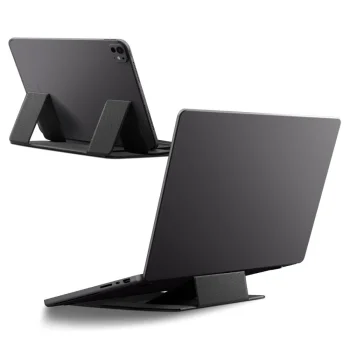 Nešiojamojo kompiuterio stovas Spigen SlimFold LD201-S8 iki 16", Gray