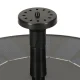 LUARO Solar Pond Fountain, Floating Garden Water Pump 16cm, Black